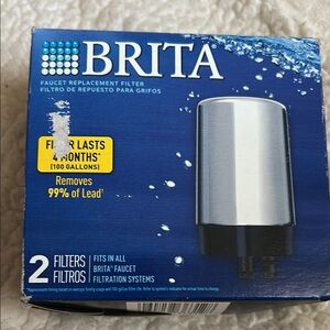 Brita Silver and Black Faucet Filter 2-pack